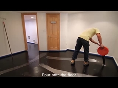 White Marble Look Metallic Epoxy Floor Coating Decorative Concrete Flooring