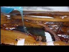 5 ซม. อัลตร้าล็อควิสโคสติก การโยนลึก Epoxy Resin River Table เวลาทํางานที่ยาวนาน