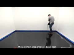 สีฟ้ากระจ่างเคลือบพื้น Epoxy โลหะ เรียบเรียบ ไม่เป็นพิษ มีกลิ่นต่ํา TDS