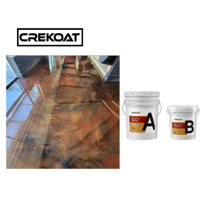โลหะ Epoxy Resin พื้นเคลือบสารละลาย การรักษาเร็วน้อย