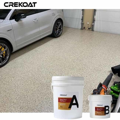 พื้นผิวที่มีเนื้อเยื่อ Epoxy Flake Floor Coating สีและการออกแบบที่หลากหลาย