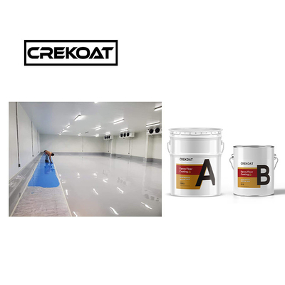 Topcoat สารละลายฟรี อุตสาหกรรม Epoxy พื้นเคลือบ Abrasion Self Leveling