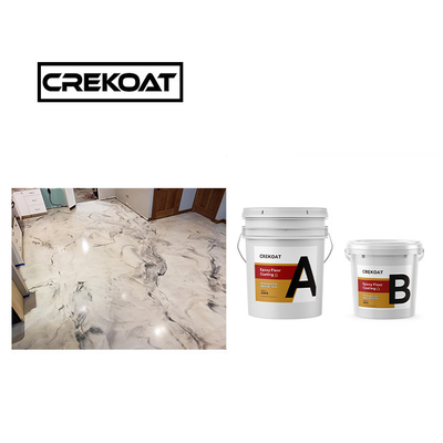 1 มิลลิเมตร Self-leveling Metallic Epoxy Floor Coating ทองเหลือง กลิ่นต่ํา สนุกต่อสิ่งแวดล้อม