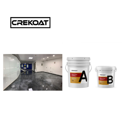 การเคลือบพื้นกันแอนติไมโครเบียล ทนต่อรอยขีดข่วน ไม่มี Bubbles สีดํา epoxy floor paint