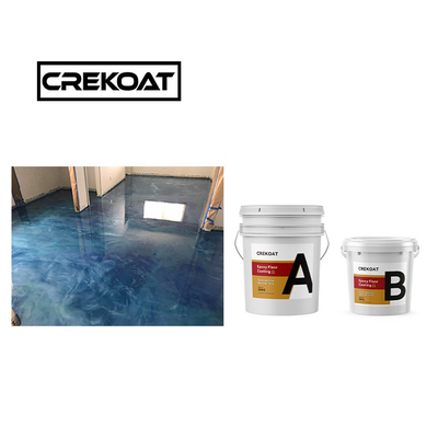 สารสีสองส่วนประกอบ Epoxy Paint ไม่มีสาย Epoxy Floor Paint Roller สามารถทําความสะอาดได้