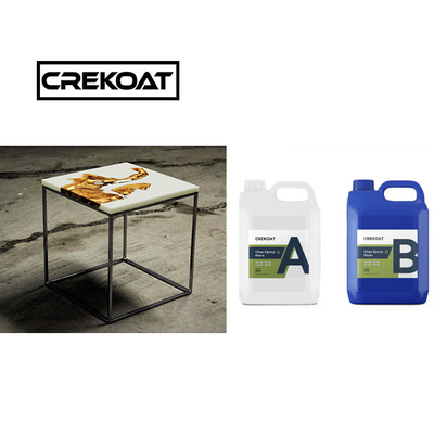 กลิ่นต่ํา ไม่มี Voc Art Epoxy Resin ทนต่อการกระแทกสําหรับเครื่องประดับตารางแม่น้ํา