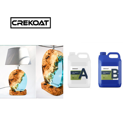 กลิ่นต่ํา ไม่มี Voc Art Epoxy Resin ทนต่อการกระแทกสําหรับเครื่องประดับตารางแม่น้ํา