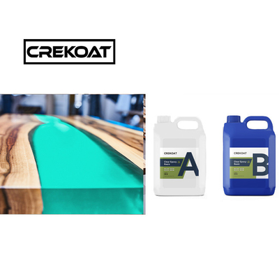 การประกอบไม้ทนทาน UV Epoxy River Table ความทนทานต่อผลกระทบของธาตุเรืองแสงสูง