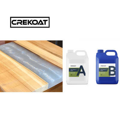 การประกอบไม้ทนทาน UV Epoxy River Table ความทนทานต่อผลกระทบของธาตุเรืองแสงสูง