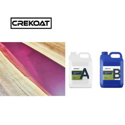 Brush Crystal Clear Table Top Epoxy Resin Hardener 2 ส่วน ทนต่อแรงกระแทก