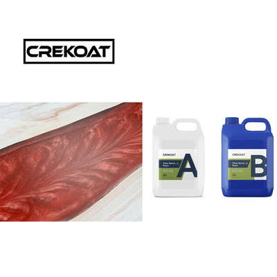 คริสตัลใส Deep Pour Epoxy Resin BPA ฟรี 3D Casting ความแน่นต่ํา