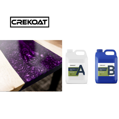 ไม้สองส่วนใส Epoxy รีซิน สีสว่าง Stick หนา Pour รีซิน