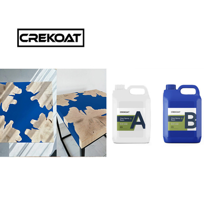 ฟรี VOC ใส Epoxy Resin โต๊ะบน กลิ่นต่ํา Live Edge Epoxy Resin การรักษายาว