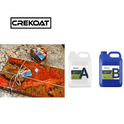 คริสตัลใส Deep Pour Epoxy Resin BPA ฟรี 3D Casting ความแน่นต่ํา