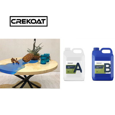 5 ซม. อัลตร้าล็อควิสโคสติก การโยนลึก Epoxy Resin River Table เวลาทํางานที่ยาวนาน