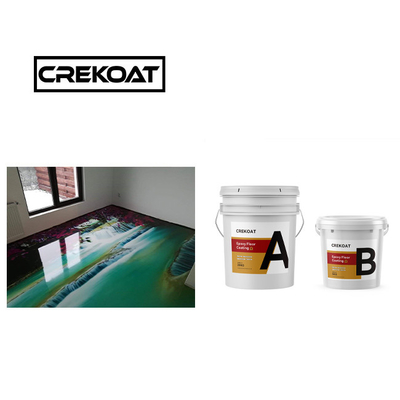 ผิวพื้นเรืองแสง Epoxy Resin หนังพื้น 3D ที่แข็งแรง