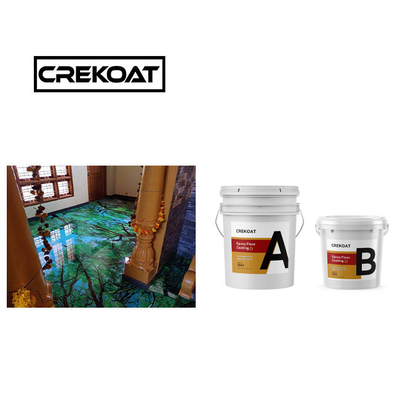 การแห้ง ทนต่อกรด ผิวพื้นเรซินอีโป๊กซี่ ฟรีฝุ่น 3 มิลลิเมตร Self Leveling