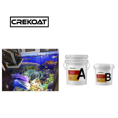 ผิวพื้นเรืองแสง Epoxy Resin หนังพื้น 3D ที่แข็งแรง