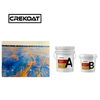 โรเลอร์ 100% ดินแข็ง Epoxy floor coating สามารถทําความสะอาดได้