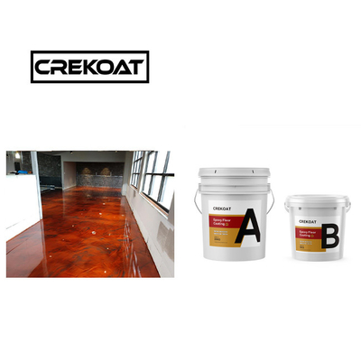 สารสีสองส่วนประกอบ Epoxy Paint ไม่มีสาย Epoxy Floor Paint Roller สามารถทําความสะอาดได้