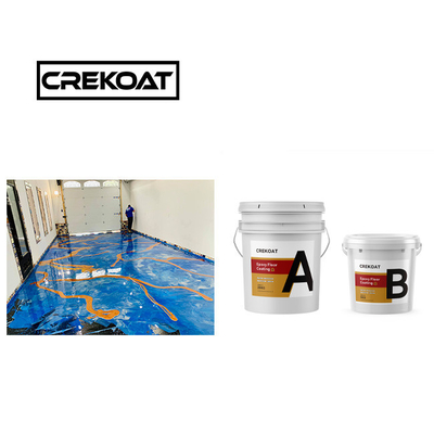 การเคลือบสีพื้นแบบโลหะ Epoxy สีพื้นแบบโลหะ Epoxy ที่ทนต่อการบด
