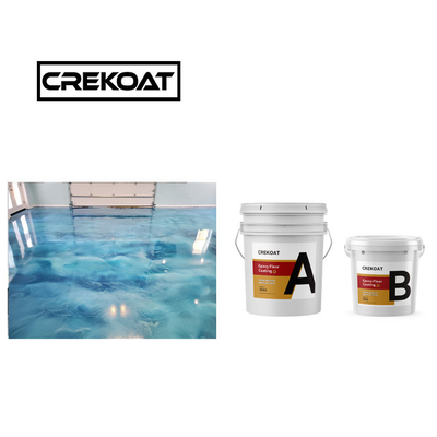 คริสตัลใส Epoxy Resin ผิวเคลือบ Seamless 0 VOC 100% ดินแข็ง