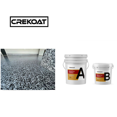 Crekoat 2 ส่วนประกอบสูง Solids ผิวเคลือบ Polyaspartic TDS ไม่มีสีเหลือง