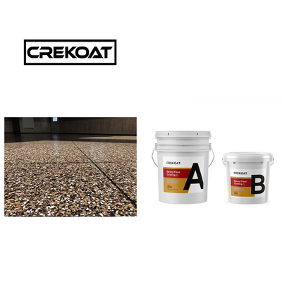 Brush Polyaspartic Floor Coating ความสะอาด Polyurea ชุดบนที่ชัดเจน