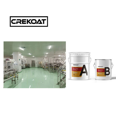 สีพื้น epoxy สีผงเหลวกระจ่างสูง สร้างด้วย TDS การรักษาเร็วสององค์ประกอบ