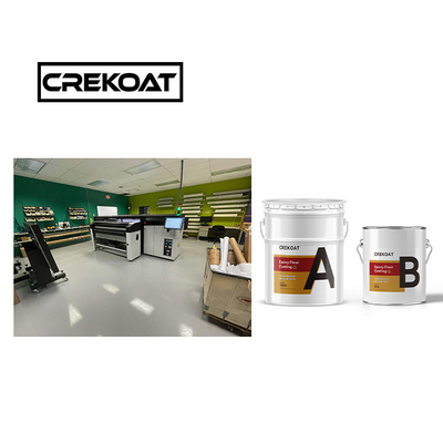 Topcoat สารละลายฟรี อุตสาหกรรม Epoxy พื้นเคลือบ Abrasion Self Leveling