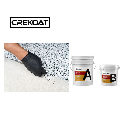 น้ํายา Polyaspartic การเคลือบพื้นโรงรถสเปรย์ epoxy เบอร์คอนกรีตพื้นสี 1 มม.