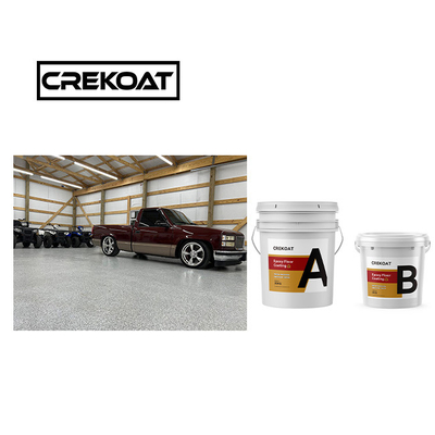 น้ํายา Polyaspartic การเคลือบพื้นโรงรถสเปรย์ epoxy เบอร์คอนกรีตพื้นสี 1 มม.