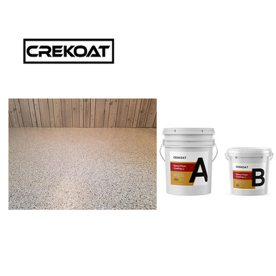 3 มิลลิเมตร ทนต่อการลื่น Epoxy Floor Coating Resin Full Broadcast Epoxy Flake Coating