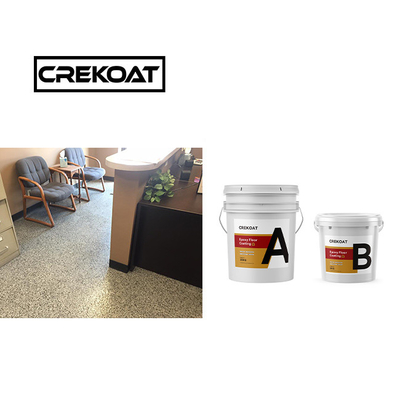 สีหลากหลาย สีใส กระจ่างกระจ่าง Epoxy Flake Floor Coating Resin ปรับผงตามธรรมชาติ