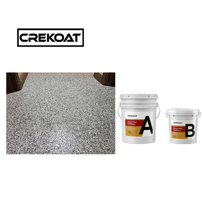 Brush Polyaspartic Floor Coating ความสะอาด Polyurea ชุดบนที่ชัดเจน