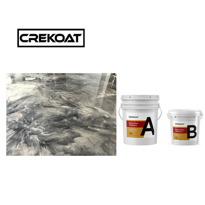 Crekoat เครื่องประดับคอนกรีต โลหะ Epoxy Floor Coating 3 มิลลิเมตร กระชับ