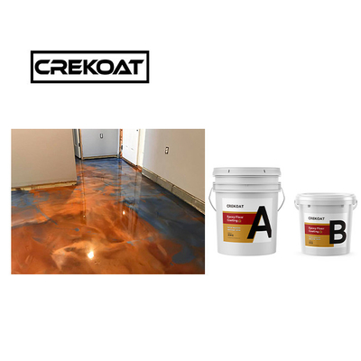 1 มิลลิเมตร Self-leveling Metallic Epoxy Floor Coating ทองเหลือง กลิ่นต่ํา สนุกต่อสิ่งแวดล้อม