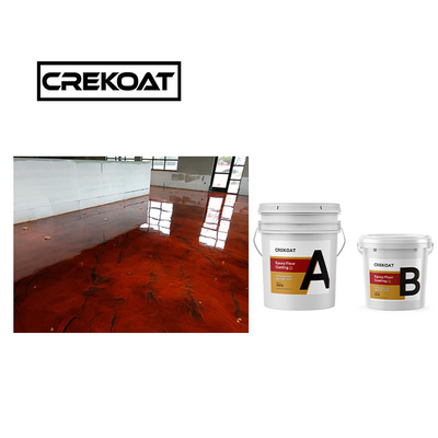 1 มิลลิเมตร Self-leveling Metallic Epoxy Floor Coating ทองเหลือง กลิ่นต่ํา สนุกต่อสิ่งแวดล้อม