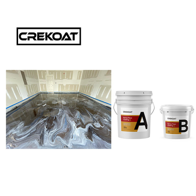 ผิวเคลือบพื้น Epoxy โลหะบริสุทธิ์ สวยเคลือบ Epoxy ฟรีสารละลาย