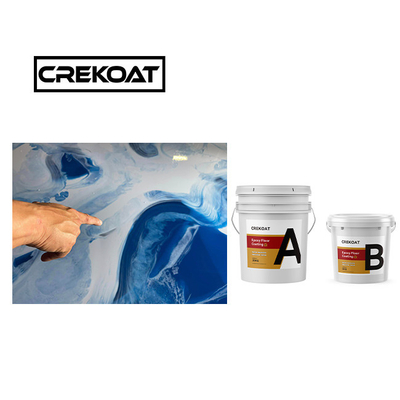 ผิวเคลือบพื้น Epoxy โลหะบริสุทธิ์ สวยเคลือบ Epoxy ฟรีสารละลาย