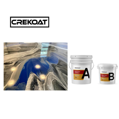 3 มิลลิเมตร มาร์บอร์ โลหะ Epoxy พื้นเคลือบ ไม่มี Bubbles การรักษาเร็ว