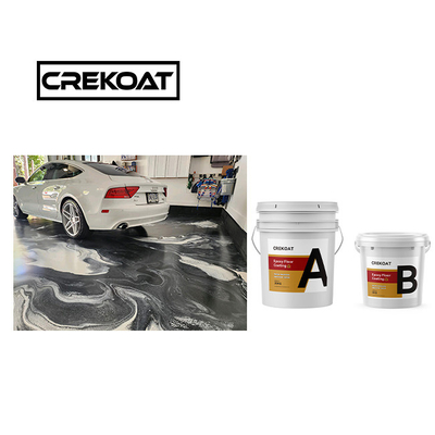 ทองแดง สีเรืองแสงสูง สีโลหะ Epoxy Beton Topcoats 3mm 100% สารแข็งสูง