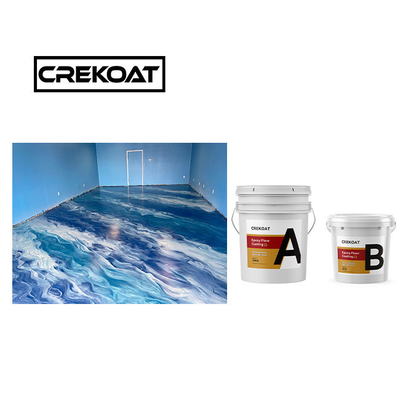 Basecoat Clear Metallic Epoxy Floor Coating viscosity สามารถล้างได้
