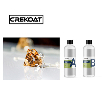 Brilliant Deep Pour Clear Epoxy Rigid 2 Part Clear Resin Anti Yellowing สําหรับงานอาชีพ