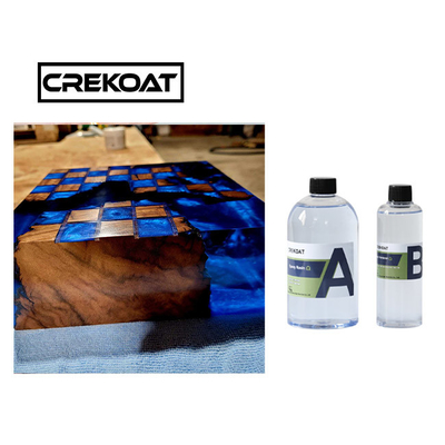 สร้างสูง กระจกเหลว โต๊ะด้านบนศิลปะ ใส Epoxy Resin สองส่วนประกอบ