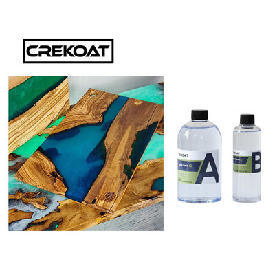 สร้างสูง กระจกเหลว โต๊ะด้านบนศิลปะ ใส Epoxy Resin สองส่วนประกอบ