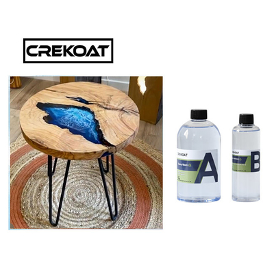 สีสว่างสูง Self-leveling Crystal Clear Epoxy Resin สําหรับเครื่องประดับบนโต๊ะ
