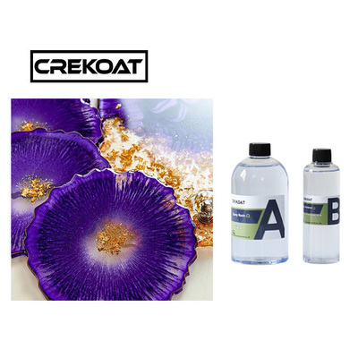 2 องค์ประกอบ สีสว่างสูง ใส Cast Epoxy Resin สําหรับตารางบาร์ศิลปะ