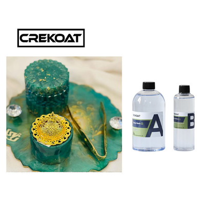 คริสตัลใส Hardener Epoxy Resin สําหรับบาร์ tabletop Art พระเครื่องทองหล่อ