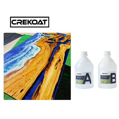 การโยนตารางแม่น้ํา Epoxy Resin Kit Art ใส Epoxy Resin MSDS